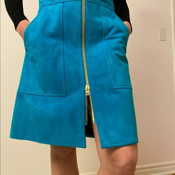 Diane Von Furstenberg patch pocket mini skirt S - Picture 2 of 6